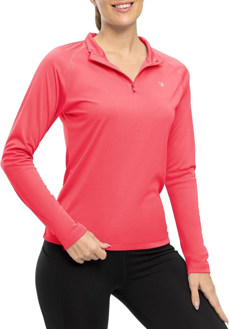 Quarter Zip Running UPF UV Pullover